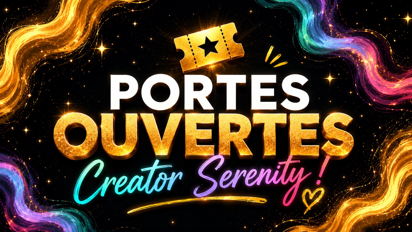 Portes Ouvertes Creator Serenity : 12 heures d'accès offert